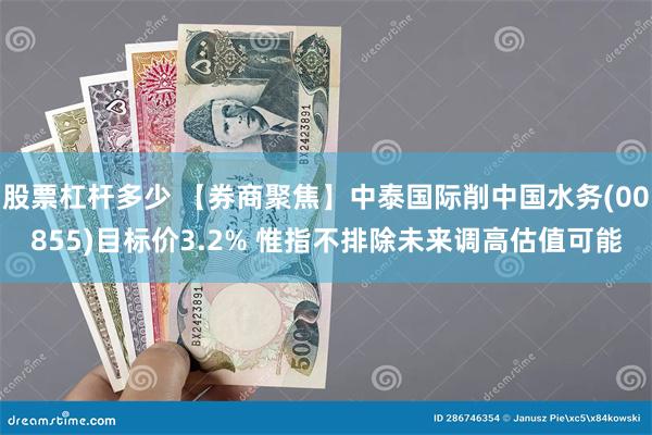 股票杠杆多少 【券商聚焦】中泰国际削中国水务(00855)目标价3.2% 惟指不排除未来调高估值可能