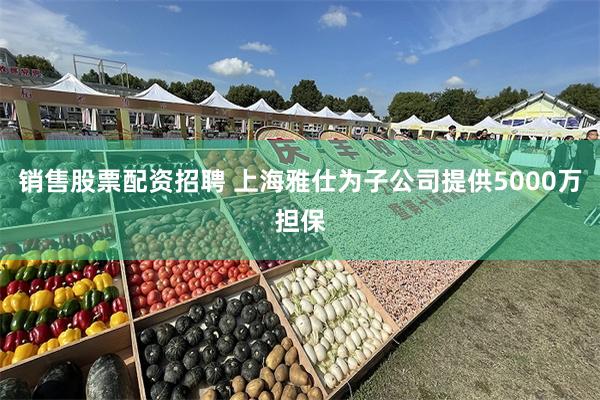 销售股票配资招聘 上海雅仕为子公司提供5000万担保